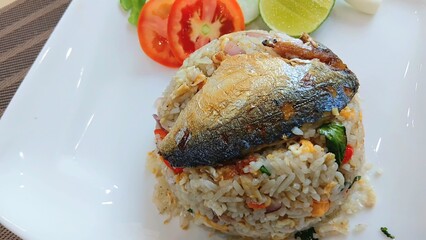 Mackerel Fried Rice Recipe at Restaurant