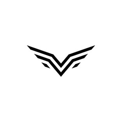 Abstract letter V logo , Letter V monogram logo design