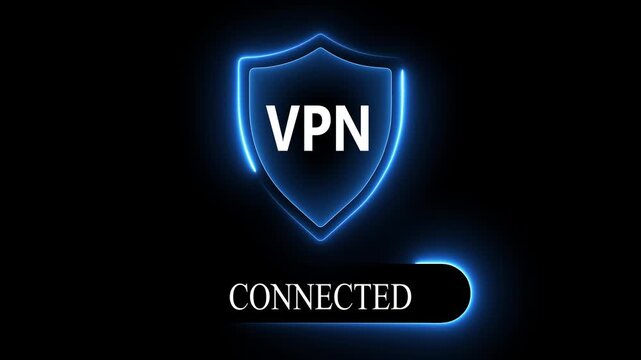VPN Virtual Private network protocol concept. Motion graphics of  VPN network idea. 4k video. personal networking concept. 
