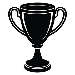 champion cup on white background