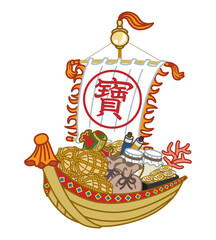 宝船　クリップアート