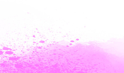 A vibrant abstract background featuring pink watercolor splatters and a textured pattern resembling bubbles against a clean white space.