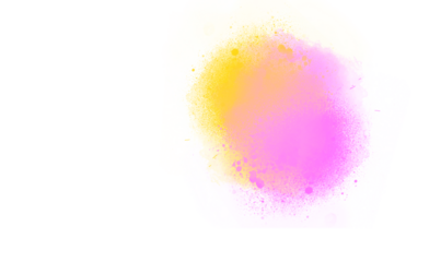 Abstract watercolor splash of pink and yellow hues