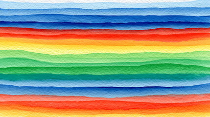 Aquarellstreifen in kräftigen Farben – abstraktes buntes Muster