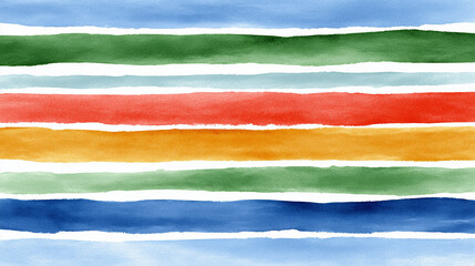 Aquarellstreifen in kräftigen Farben – abstraktes buntes Muster