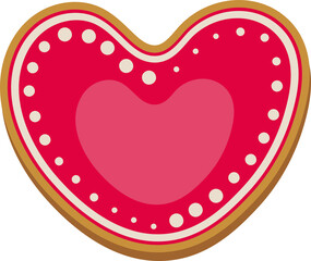 gingerbread cookies in the shape of hearts