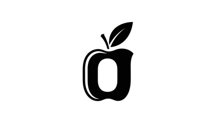 Apple Shaped Letter O Logo A Modern and Creative Design for Various Applications