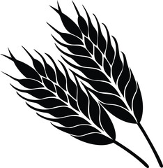 Obraz premium Wheat Ears Vector Illustration - Agricultural Crop Design Element for Bakery Products, Harvest Season and Grain Industry Branding