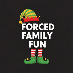 Funny Christmas  Vector Design 