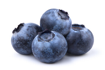 Obraz premium Blueberries isolated on white background.