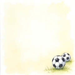 Soft Yellow Grass Soccer Background