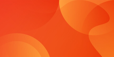Orange elements with fluid gradient. Minimal geometric vector background.