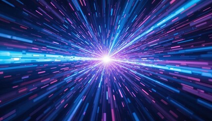 Journey through a vibrant cosmic tunnel with stunning neon lights and glowing energy for futuristic designs and dynamic presentations now