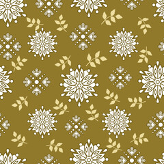 seamless pattern with snowflakes