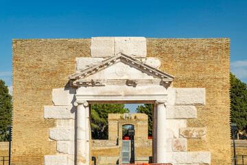 Fototapeta premium Roman theater archway entrance in Lucera Apulia
