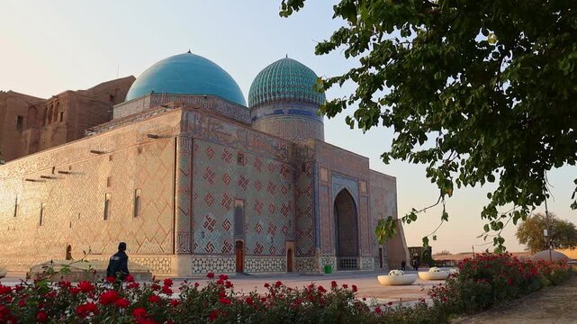 22 October 2025, Mausoleum of Khoja Ahmed Yasawi, Turkestan City, Kazakhstan
