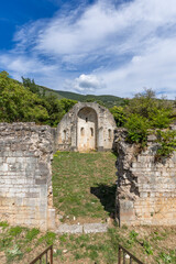 Fototapeta premium SANTA MARIA in PANCIA church ruins in Campello sul Clitunno