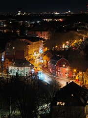 night view of the city