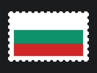 National Flag Postage Stamp Icon for BULGARIA Mail, Patriotism, and National Identity