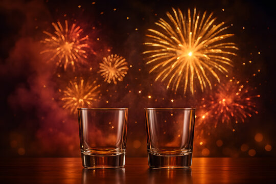 fireworks in the night