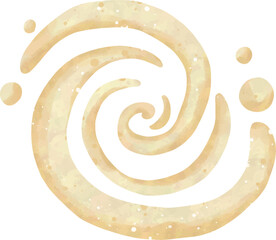 Watercolor Swirl Galaxy Element &ndash; Magical Baby Clipart