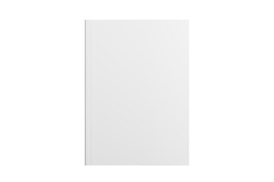 A4/A5 Softcover Book White Blank 3D Rendering Transparent Background Mockup PNG