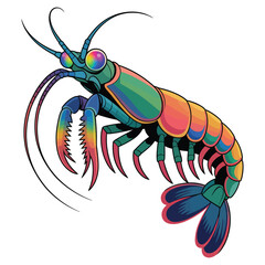 vector illustration of cartoon fly