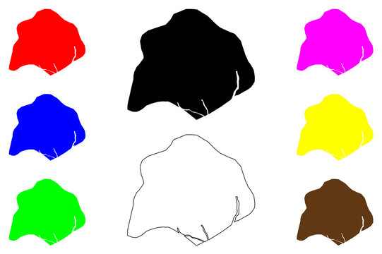 Murree city (Islamic Republic of Pakistan) map vector illustration, scribble sketch Murree map