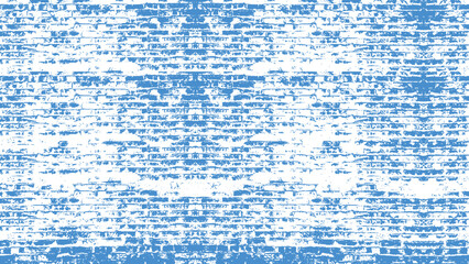 old blue brick wall of an old architecture building. brick wall texture. white blue masonry of stone blocks use as background with blank space for design.