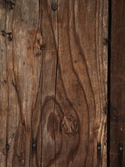 Obraz premium 古い民家の木の板の紋理の様子