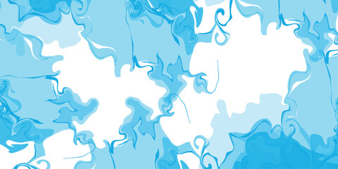 Abstract smooth white background with luxurious and elegant blue ink wave decoration. Modern background concept for invitations and awards.