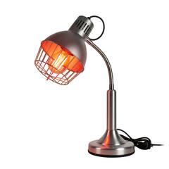 Commercial buffet infrared food warming heat lamp for serving isolated on white background