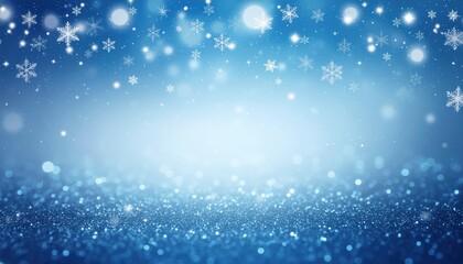 Magical winter wonderland experience snowy landscape digital background serene environment soft focus viewpoint sparkling snowflakes and bokeh lights for stunning visuals