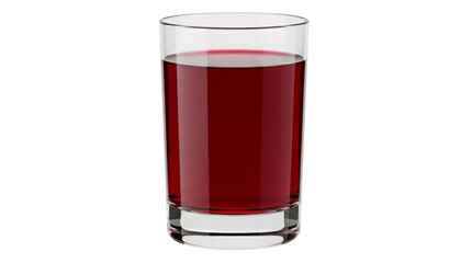 Glass of red juice isolated PNG on transparent background, refreshing drink for healthy lifestyle and summer refreshment