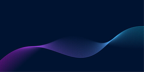 Futuristic Particle Wave Background with Neon Gradient