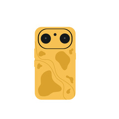 Illustration of a cellphone case. Cell phone accessories. Flat design of a cellphone case