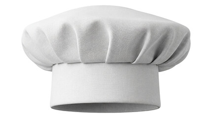 Classic chef s hat PNG isolated on transparent background, professional kitchen headwear for cooking and culinary arts