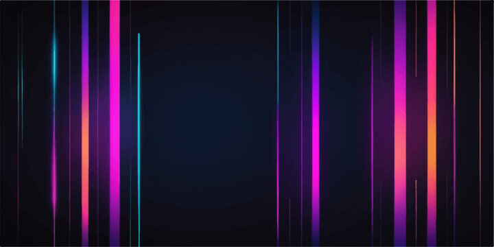 Abstract digital colorful light wave pattern design for a dark web energy background