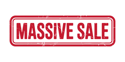 Massive Sale Promotional Offer for Retail Businesses and Seasonal Promotions Attractive Red Grunge Style Design