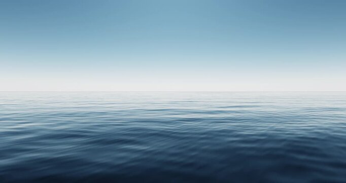 Wave sea beach and blue sky abstract background. Nature and summer concept. 3d render.	