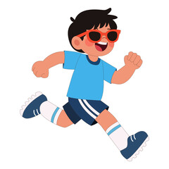 boy playing football