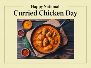 Celebrate national curried chicken day with a deliciously prepared dish
