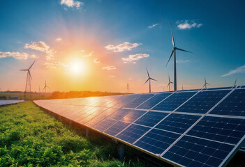 solar panels on the roof