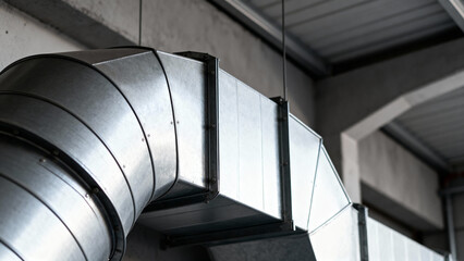 Fototapeta premium Industrial ventilation duct close-up