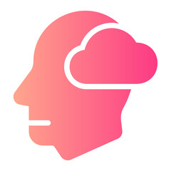 cloud gradient icon