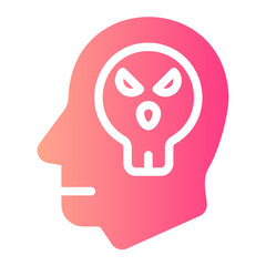 scared gradient icon