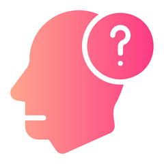 question gradient icon