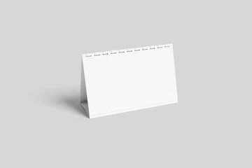 High Quality Blank Calendar Mockup - 3D Illustration
