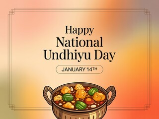 Celebrating happy national undhiyu day on january 14th with a delicious traditional gujarati dish