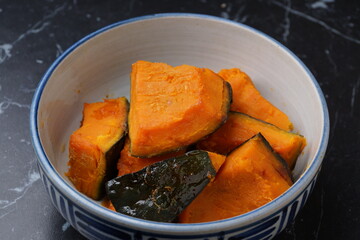 南瓜の煮物　家庭料理